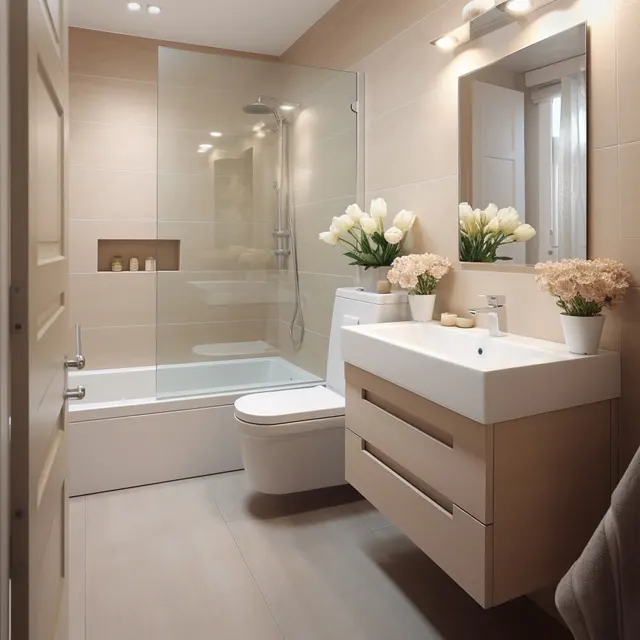 Cleaning bathroom fixtures